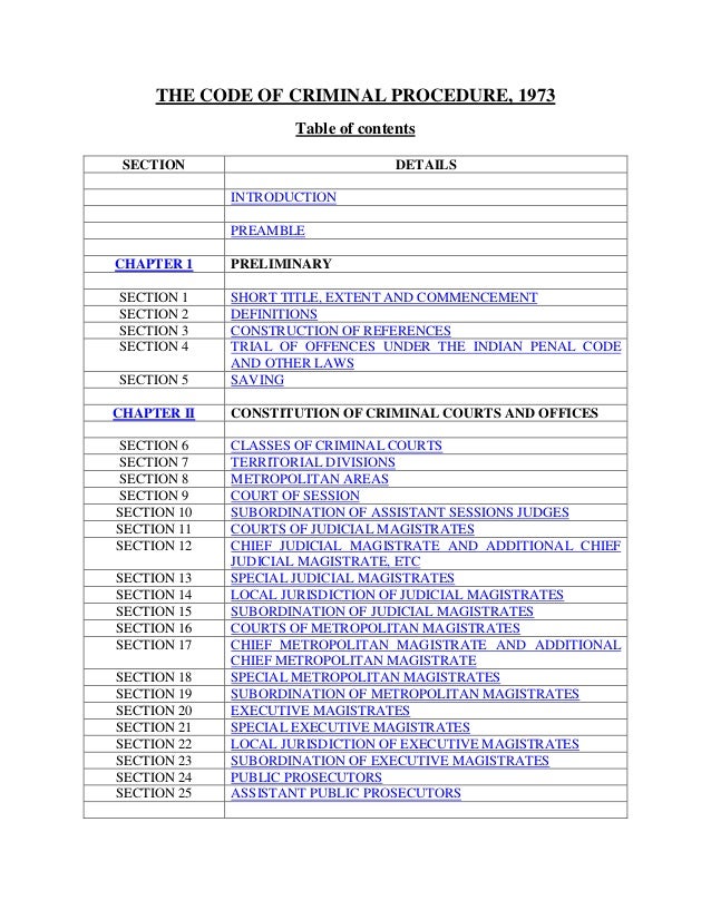 CODE OF CRIMINAL PROCEDURE (Part - II)